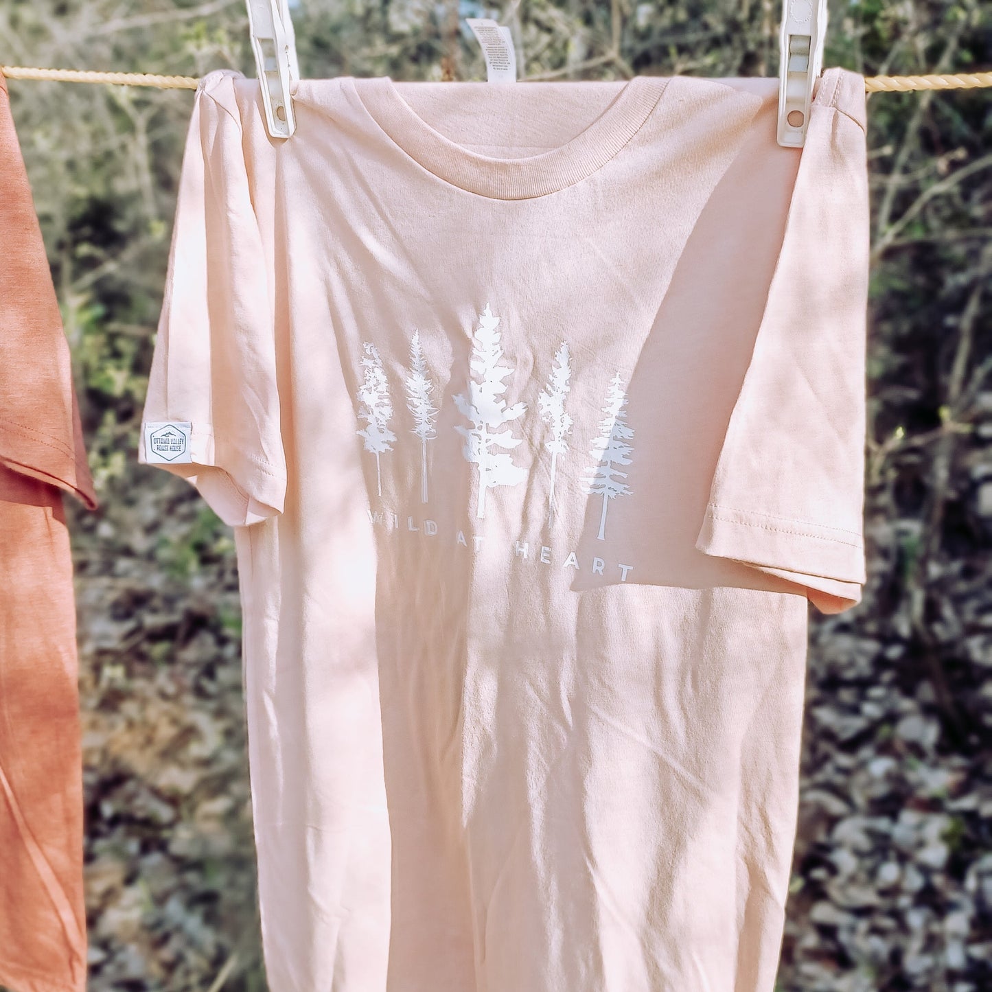 The Wild at Heart Tee- Peach - Ottawa Valley Roast House