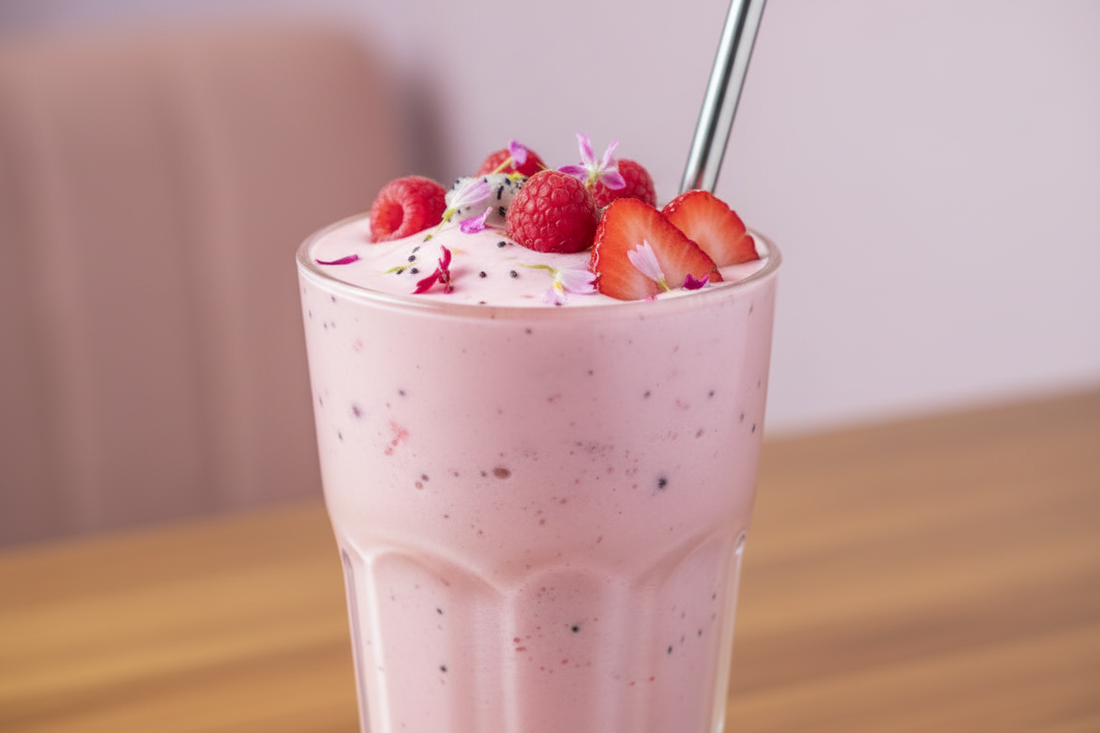 matcha fruity drink
