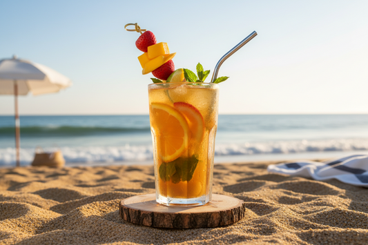 A Warm Beach Day Calls for a Refreshing Fruity Tea