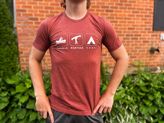 The Paddle, Portage, Camp Tee – Clay - Ottawa Valley Roast House
