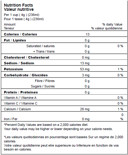 Nutrition Facts